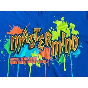 Switch Remarkable Mastermind Embroidered Graphic T-Shirt Mens Size M Blue